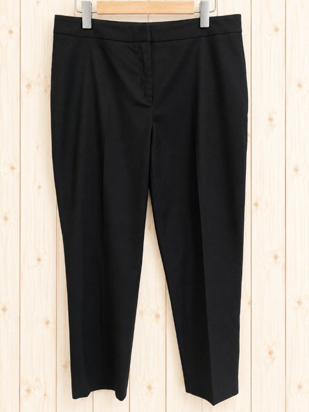 NIC+ZOE Flat Front Ankle Pants, Black